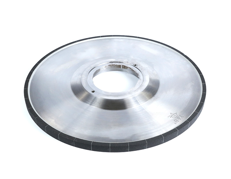 Machining of ceramic CBN grinding wheels for automobile crankshafts